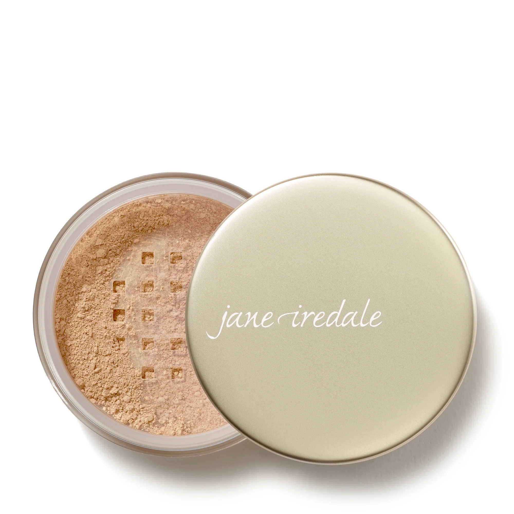 Jane Iredale Amazing Matte Loose Finish Powder in open jar