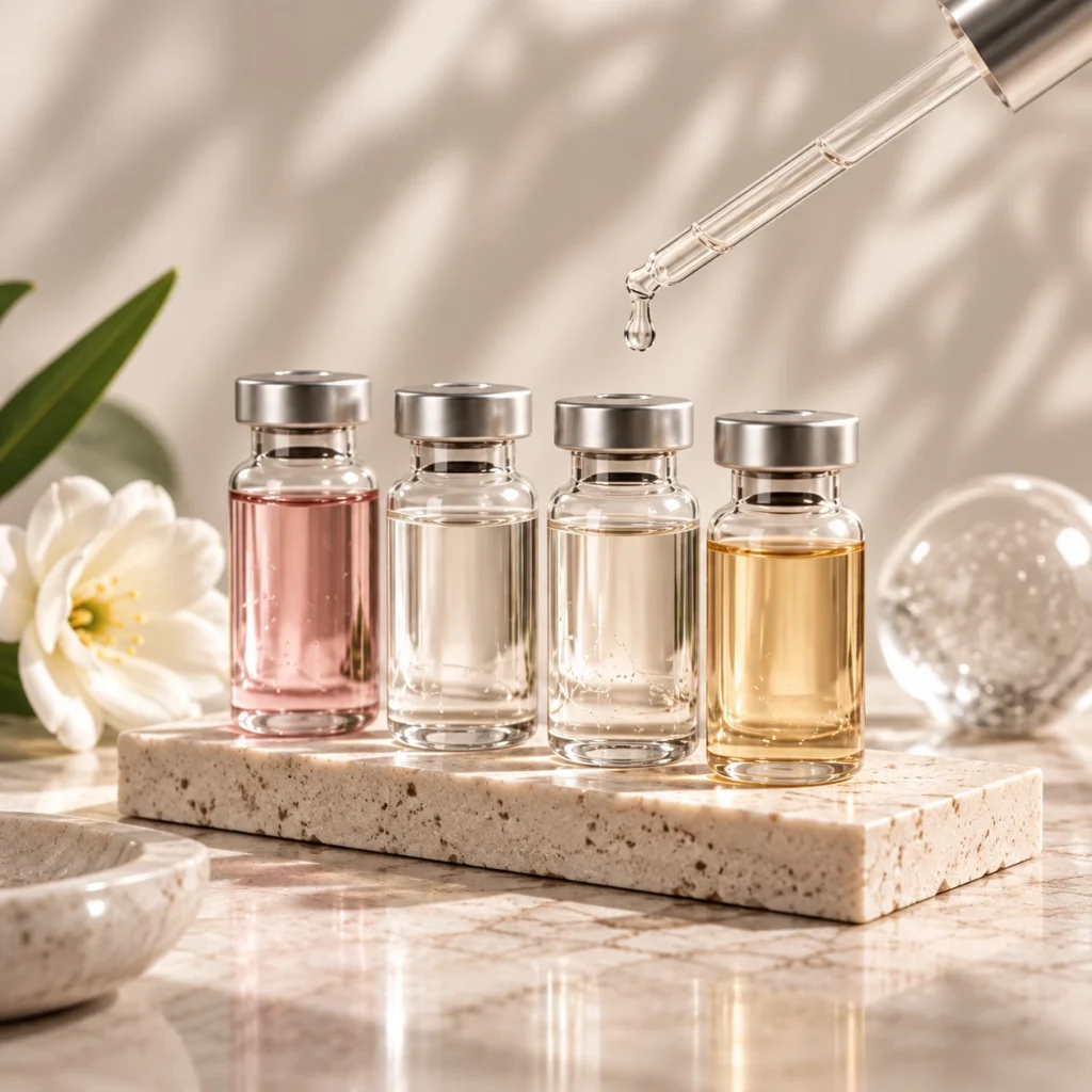 Professionelle Seren und Wirkstoffe für Microneedling-Behandlungen